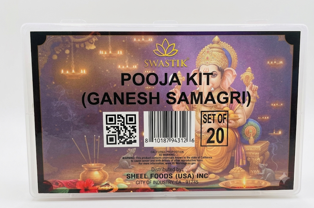 Swastik - Pooja Kit Ganesh Samagri- Net Wt: 11.2 oz. (320gm)