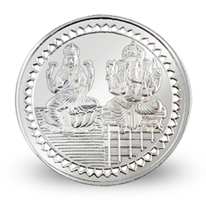 India Diwali New Year Ganesha Hindu God 10 Gram Silver Coin Ohm Puja Vinayaka