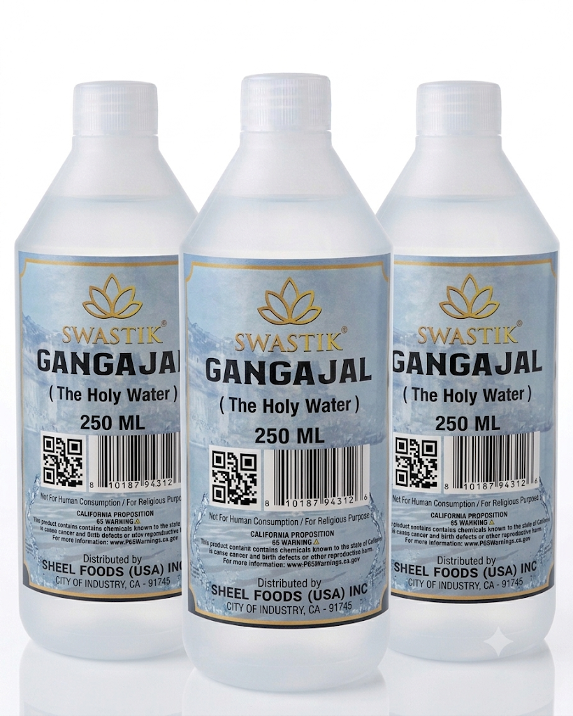 Swastik - Gangajal (The Holy Water) 3 bottle value pack- Net Wt: 750 ml 