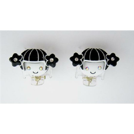 Cute Girls Catcher w/ Girl Face Beautiful Made In Black White Catcher Cute Girls Catcher w/ Girl Face Beautiful Made In Black White Catcher