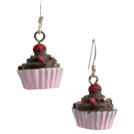 Party Favors Cupcake Earrings Hypoallergenic Chocolate Cupcake Party Favors Cupcake Earrings Hypoallergenic Chocolate Cupcake