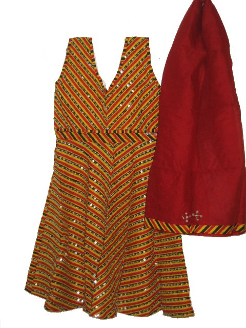Sleeveless Chaniya Choli / Lacha Kids Bollywood Dance Costume Sleeveless Chaniya Choli / Lacha Kids Bollywood Dance Costume