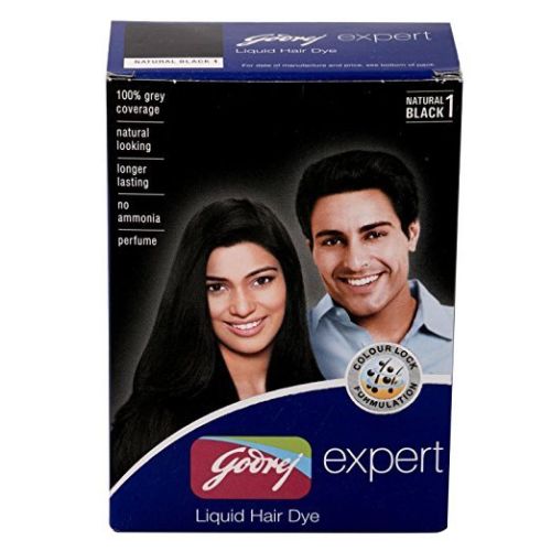 Godrej Expert Liquid Hair Dye, 1.40 Fluid Ounce (100% Grey Coverage)