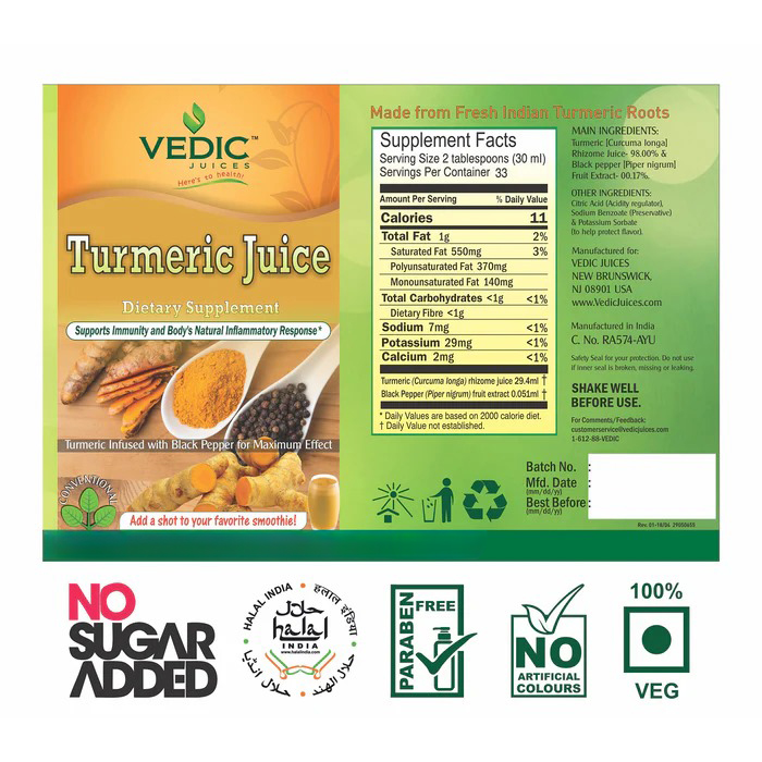 Vedic Turmeric Juice 500ml