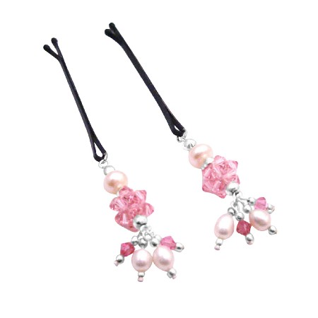 Handmade Perfect Wedding Hair Pin Swarovski Pearls & Crystals Handmade Perfect Wedding Hair Pin Swarovski Pearls & Crystals