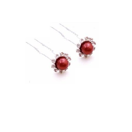 Red Hair Accessories Wedding Hair Pin Bridal Bridesmaid Hair Pin Red Hair Accessories Wedding Hair Pin Bridal Bridesmaid Hair Pin