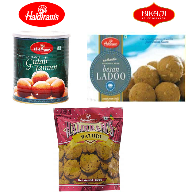 Haldiram - Bikaji Sweet Namkeen Combo Value Gift Pack #38351 | Buy