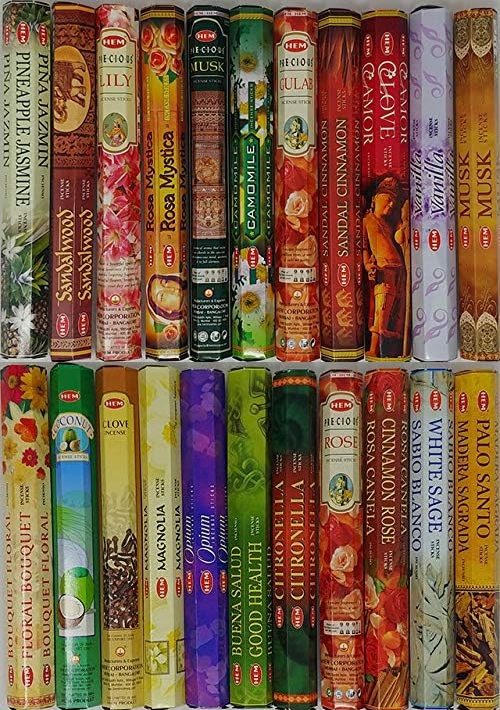 Hem Incense 12 Box Best Assorted Pack 20 Sticks Each - 240 sticks - 240g Hem Incense 12 Box Best Assorted Pack 20 Sticks Each - 240 sticks - 240g