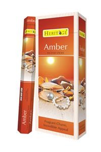 Heritage Amber Incense / Agarbatti Sticks (12 PACK, 20 STICKS PER PACK) Heritage Amber Incense / Agarbatti Sticks (12 PACK, 20 STICKS PER PACK)
