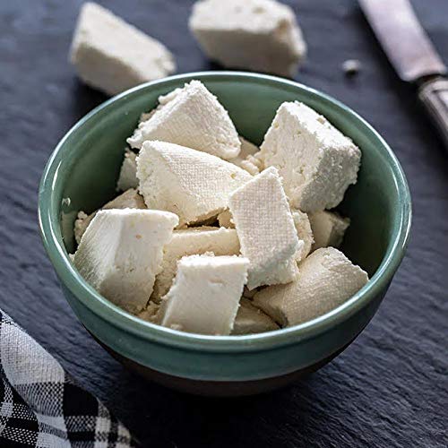 Frozen Paneer Cubes, Authentic Pure Paneer, Made w/ Buffalo Milk, All