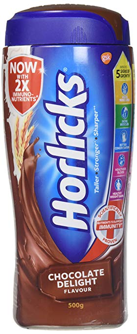 Horlicks Health & Nutrition drink - 500 g Pet Jar (Chocolate Delight) 