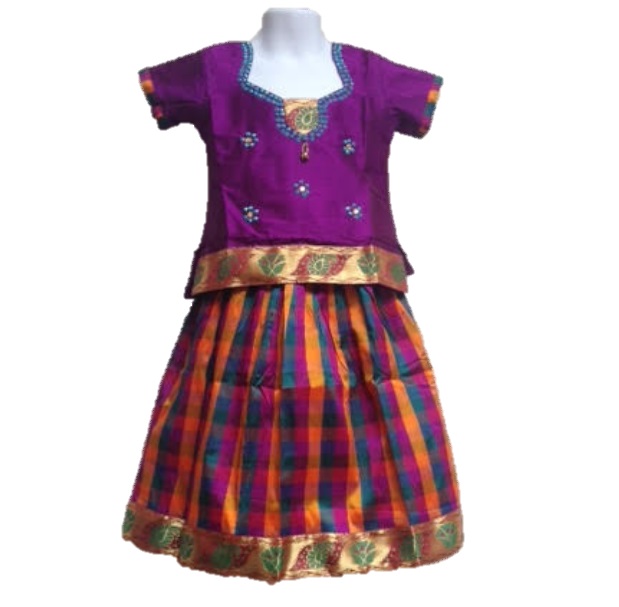 pattu pavadai for 10 year old