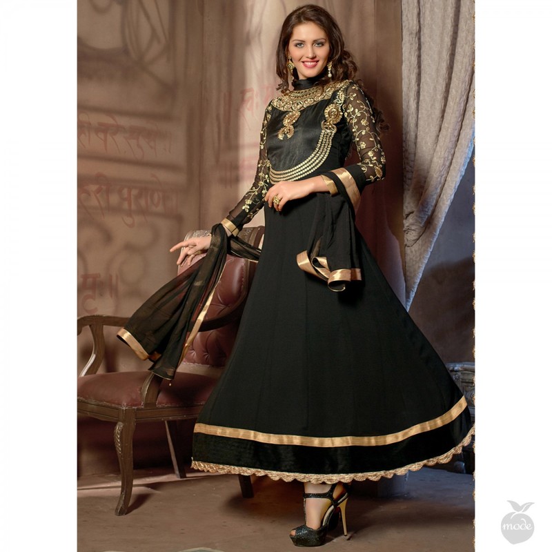 Mens Black Sherwani Ethnic Indian Dress Black Velvet Wedding Gold  Embroidery Sherwani | InMonarch