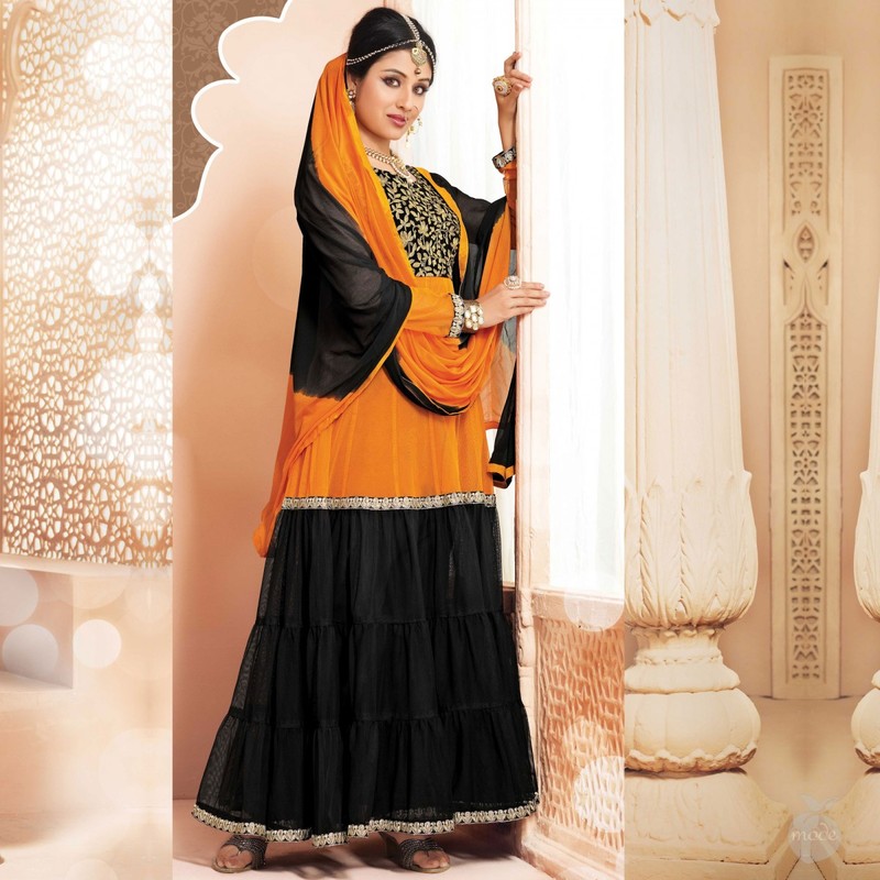 Gorgeous Festive Designer Anarkali Salwar Kameez (Unstitched)