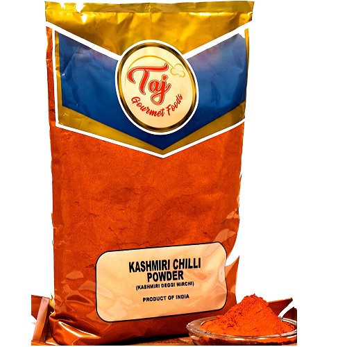 TAJ Premium Indian Kashmiri Chilly Powder,(Deggi Mirch, Lal Mirch),Mild Hot