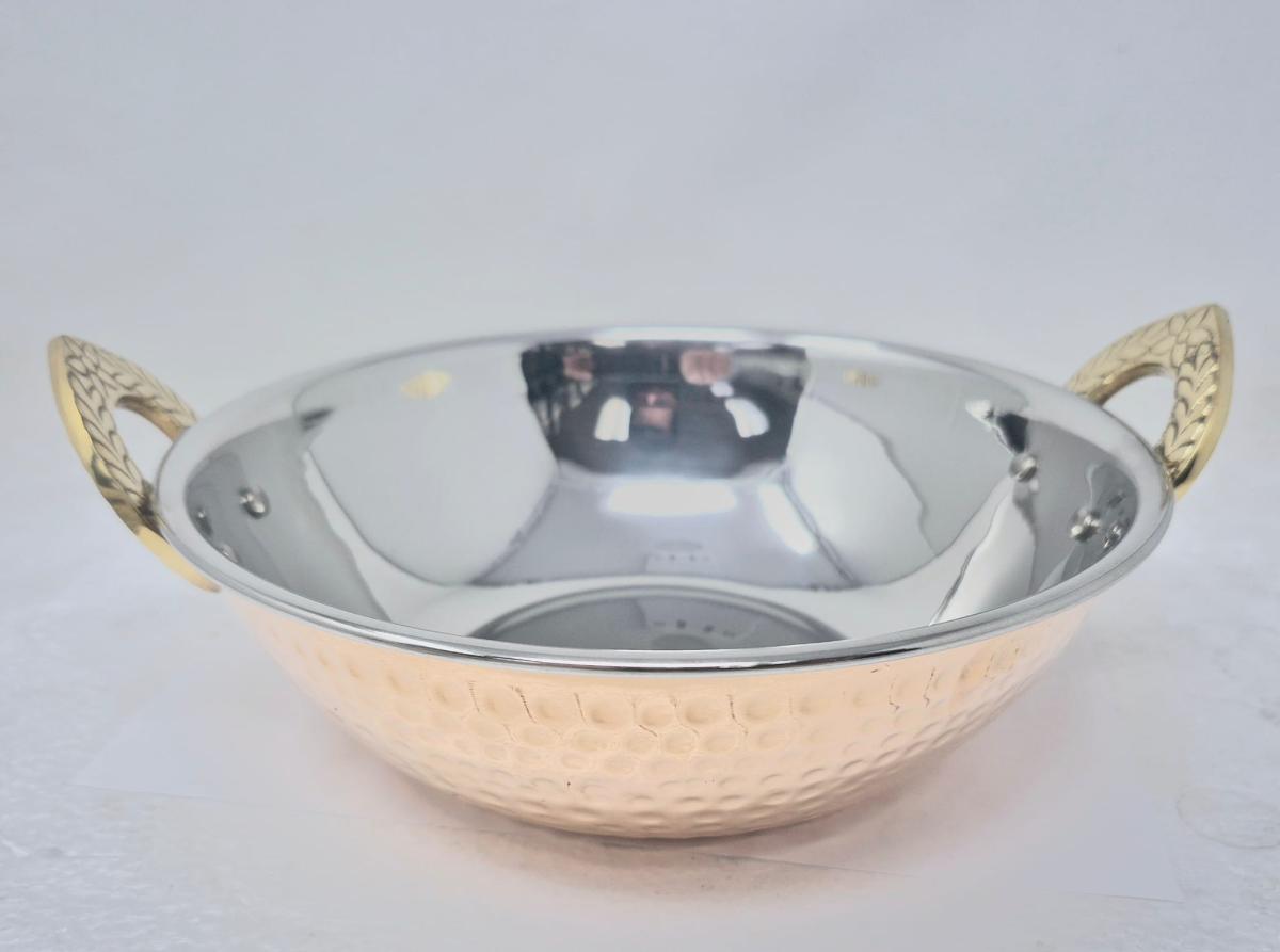 Tabakh Steel Copper Dish Serving Size #2 - 8" Diameter