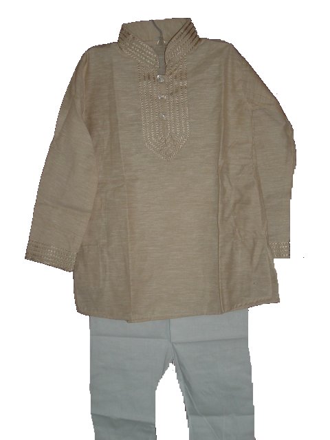 Boys Bengali Style Ready-made Durga Puja Kurta Pajama