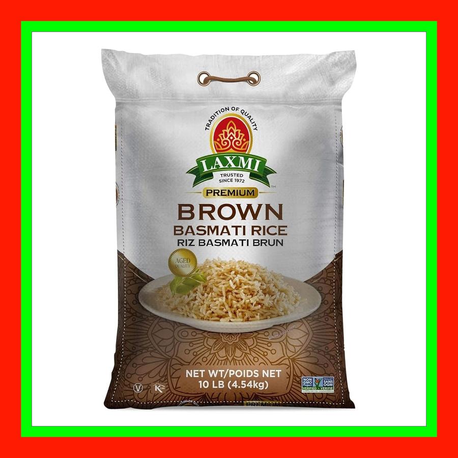 Laxmi All-Natural Brown Basmati Rice, 10 Pound Bag