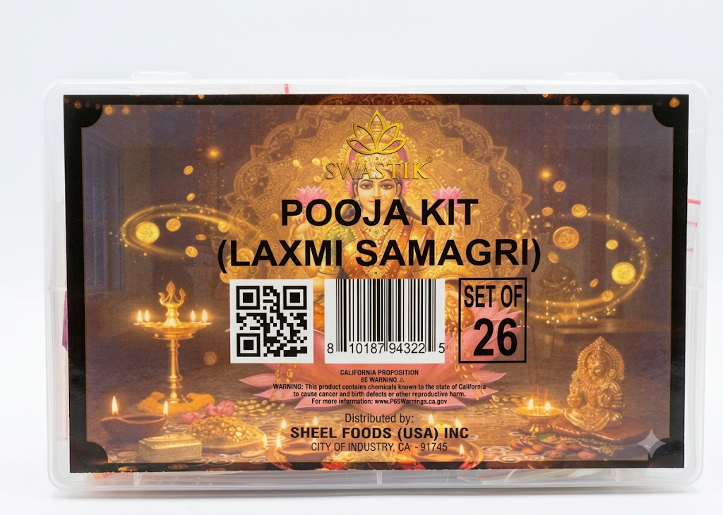 Swastik - Pooja Kit Laxmi Samagri- Net Wt: 10.2 oz. (290gm)