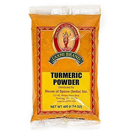 Laxmi Turmeric Powder (Haldi) 14oz  (4 Pack)