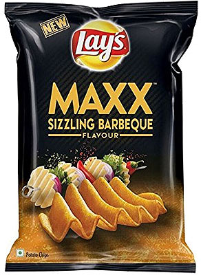 Lays Maxx Sizzling Barbeque Chips 63 GM