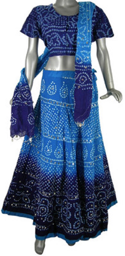 bandhani chaniya choli garba