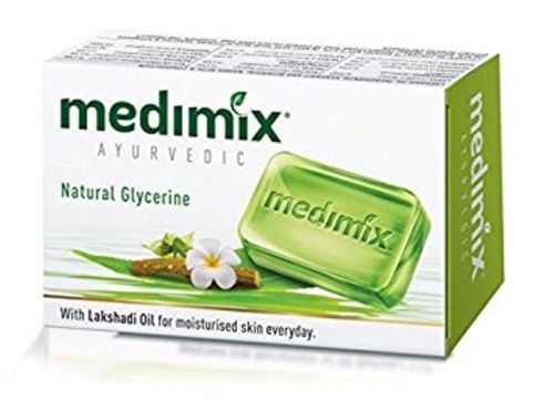 Medimix Ayurvedic Soap W/ Natural Glycerine & Lakshadi Oil For Dry Skin (125 G) - Medimix Ayurvedic Soap W/ Natural Glycerine & Lakshadi Oil For Dry Skin (125 G) -