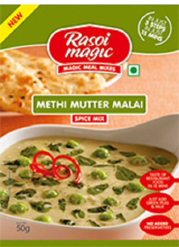 Rasoi Magic Methi Mutter Malai Seasoning Mix Spices 50Gm/1.76 Oz Rasoi Magic Methi Mutter Malai Seasoning Mix Spices 50Gm/1.76 Oz
