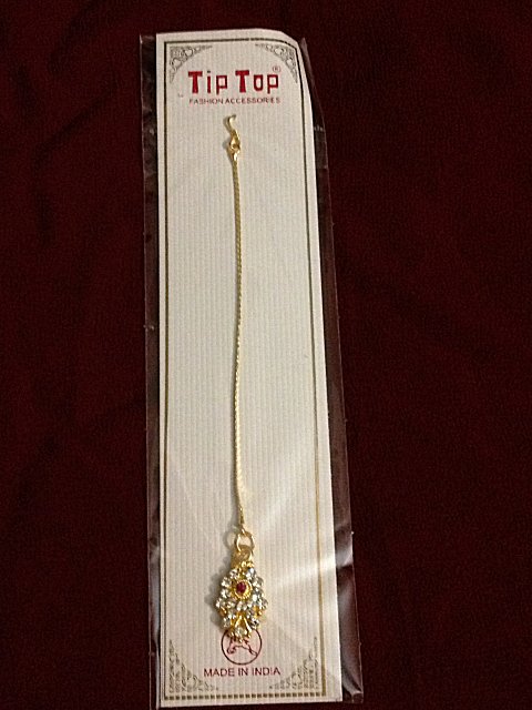 Traditional Fancy Indian Gold Color Maang Tika