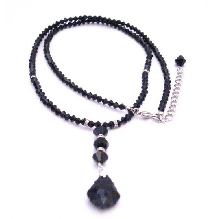 Fashion Jewelry, 24 Inches Long Swarovski Necklace