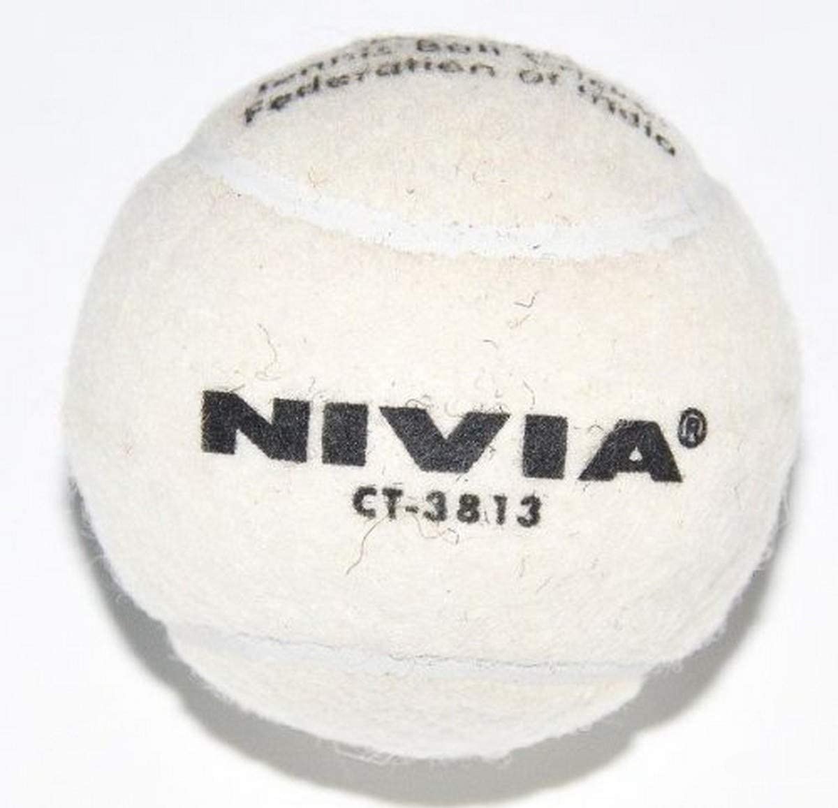 Nivia Heavy Tennis Cricket Balls (6 White Balls) #38230 Buy Outdoor Indian Games Online