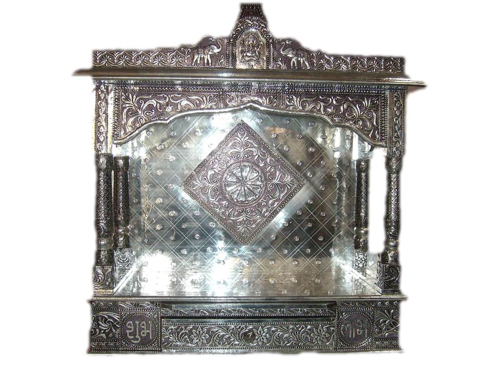 Oxidized Metal Small Pooja Mandir/ Temple (OPEN) for Home 24" x 09" Oxidized Metal Small Pooja Mandir/ Temple (OPEN) for Home 24" x 09"