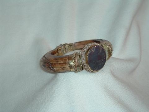 Antique Looking Wood Colored Bracelet For Adults