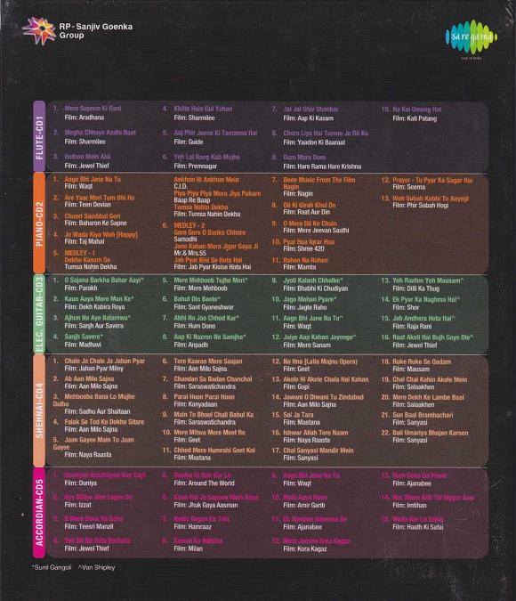 The Best of Bollywood Instrument Ever, Hindi 5 CD Set