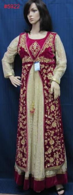 long kurta with sharara suit