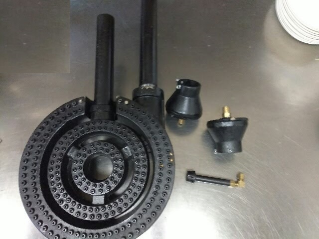 Gas Burner w/ Fittings for Cooking