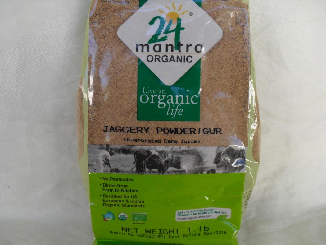 Organic Jaggery / Gur from 24 Mantra, 1 Lbs