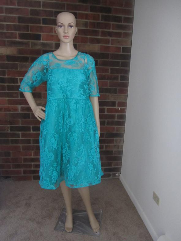 Self Design Sea Green Net Dress, DESIGNER DRESS #24683 | Buy Online ...