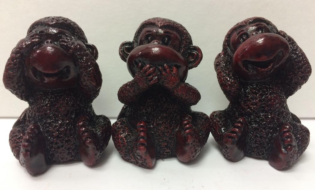 Three Wise Monkeys - Gandhiji's Monkeys (3 pcs)