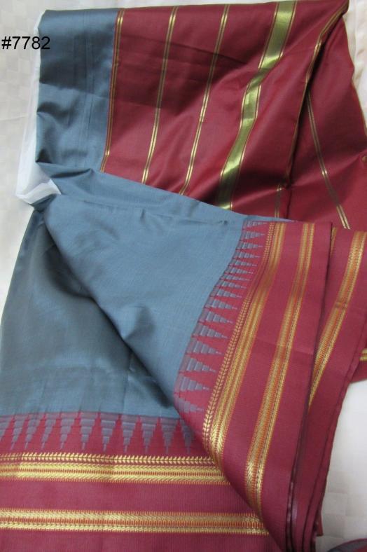 Traditional Saree in Silk Kanjiviram for Cocktail Evening Wear Party