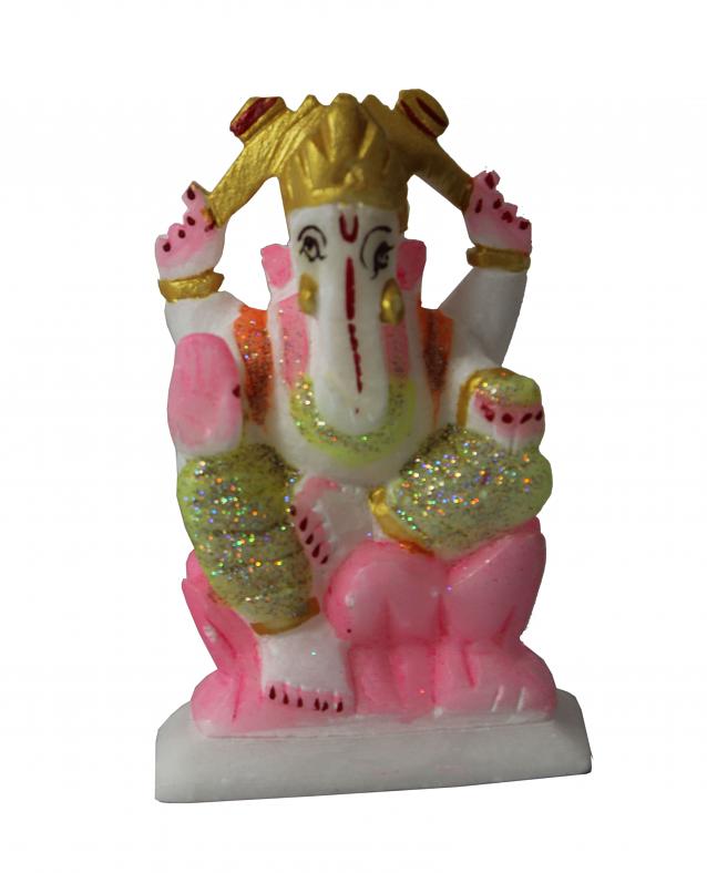 Beautiful Carved Abstract Marble Murti of Lord Ganesha - 3 Sizes Beautiful Carved Abstract Marble Murti of Lord Ganesha - 3 Sizes