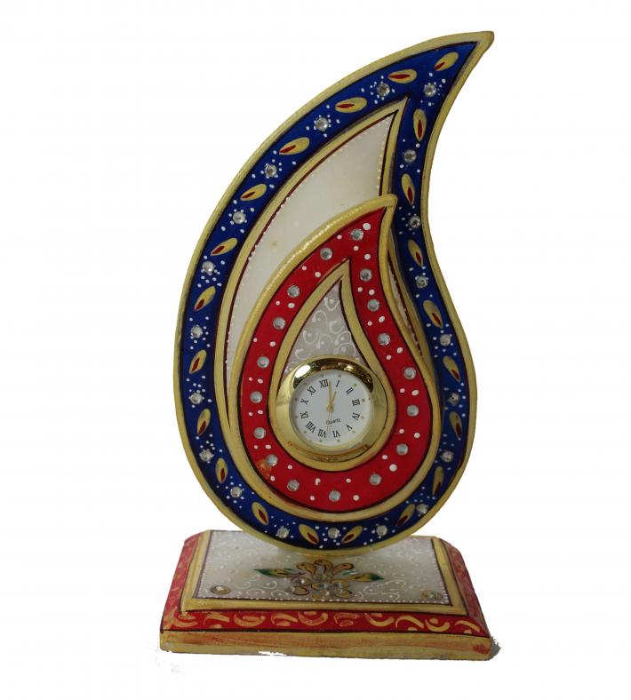 Attractive Handcrafted Marble Mango Shape Trophy Clock Attractive Handcrafted Marble Mango Shape Trophy Clock