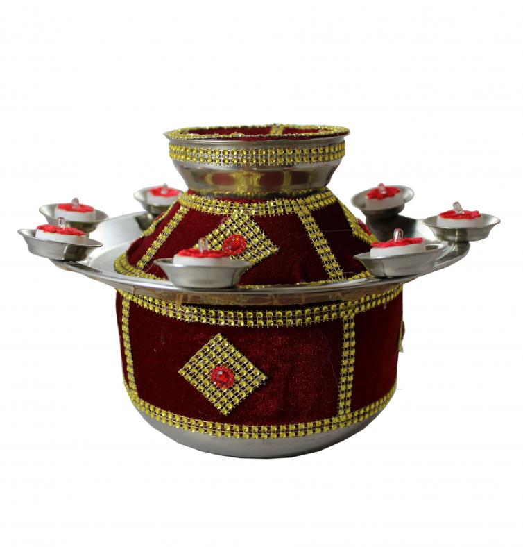 Fancy Kalash / Matka \w Diya for Pooja, Wedding & Dance Fancy Kalash / Matka \w Diya for Pooja, Wedding & Dance