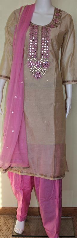 pink colour punjabi salwar suit