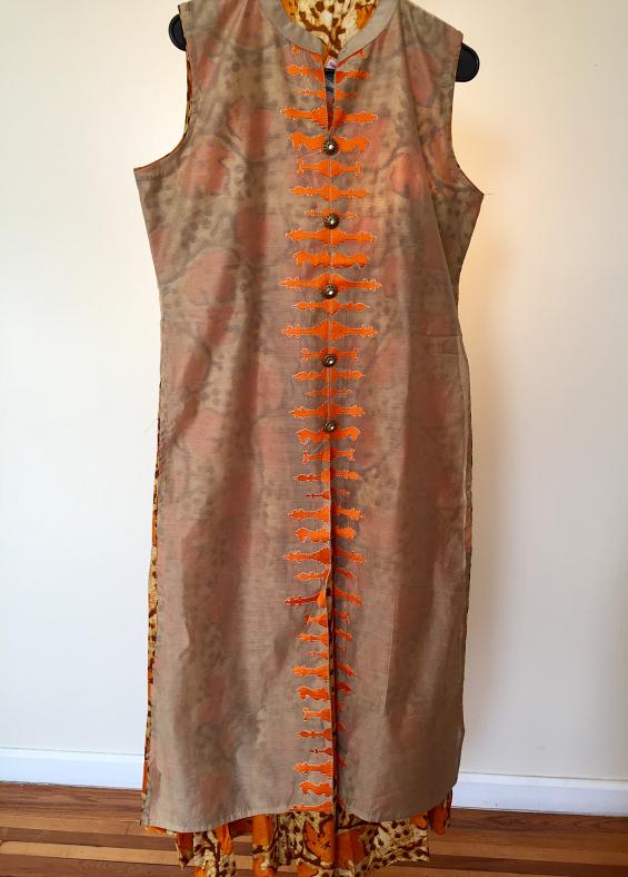 indo western maxi dress