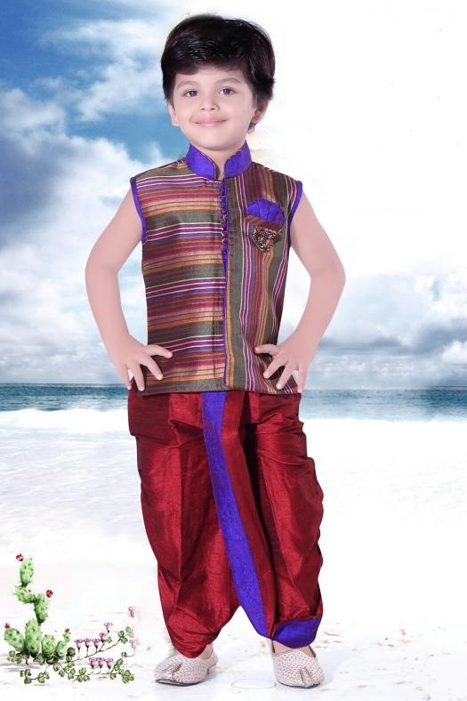 Exclusive Design Multi Color Dhoti Kurta for Boys 1 to 3 Years Exclusive Design Multi Color Dhoti Kurta for Boys 1 to 3 Years