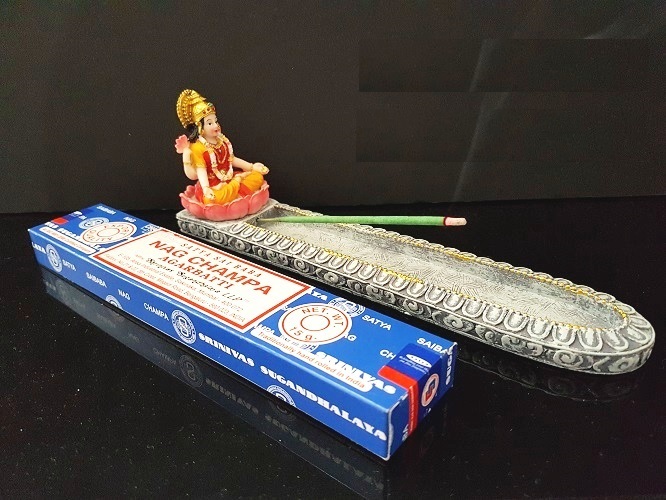 Beautiful Crafted 9"Lg Lakshmi Incense Stick Holder for Puja Room,Gift Beautiful Crafted 9"Lg Lakshmi Incense Stick Holder for Puja Room,Gift