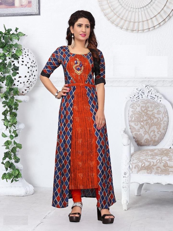 Mf Yogita Rayon With Fancy White Sequence Kurtis For Woman At Best Online  Wholesaler Surat