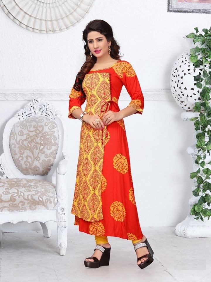 Shop MK124 - Gown Style Kurti Online | Buy from Indian Store, USA