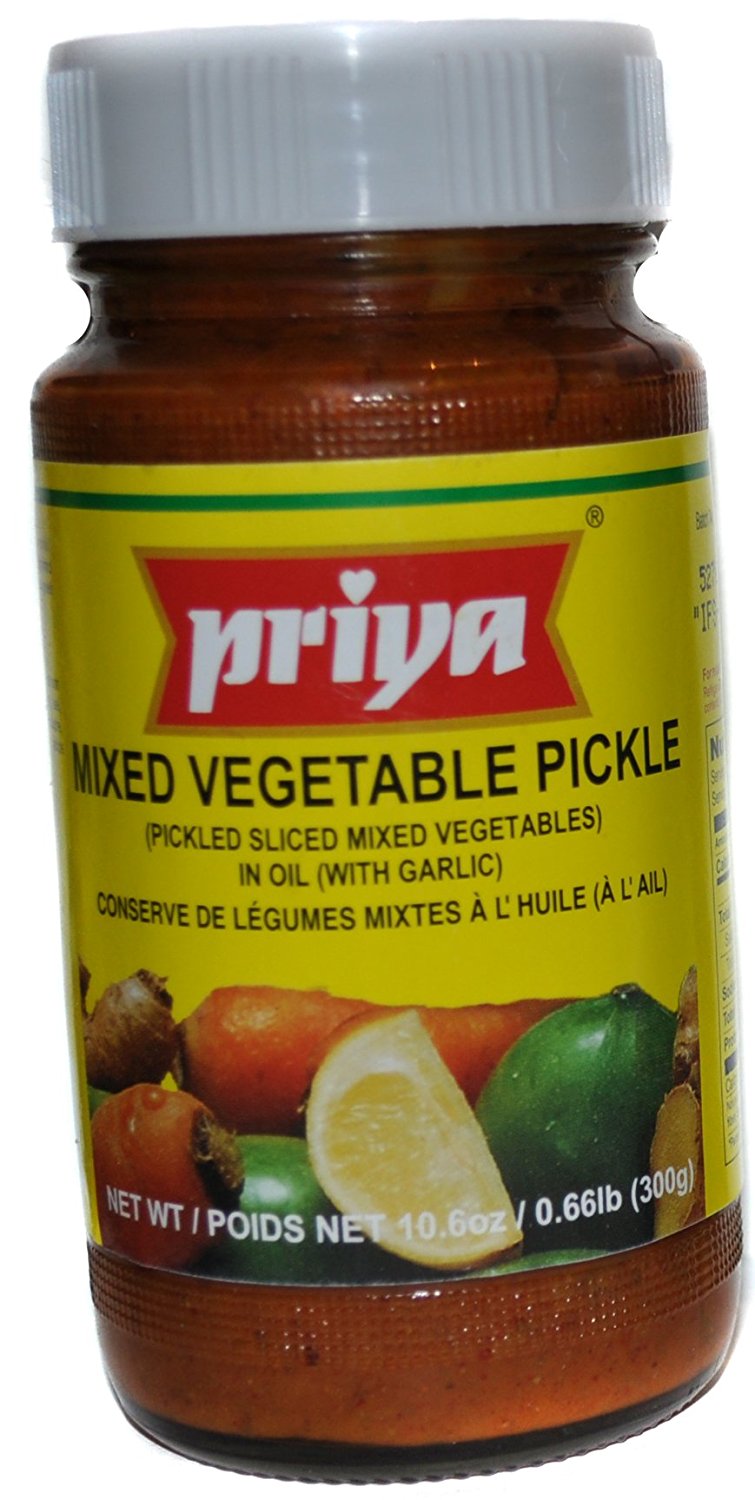 Priya Mixed Vegetable Pickle W/ Garlic 300 G 32523 Buy Mixed Pickle